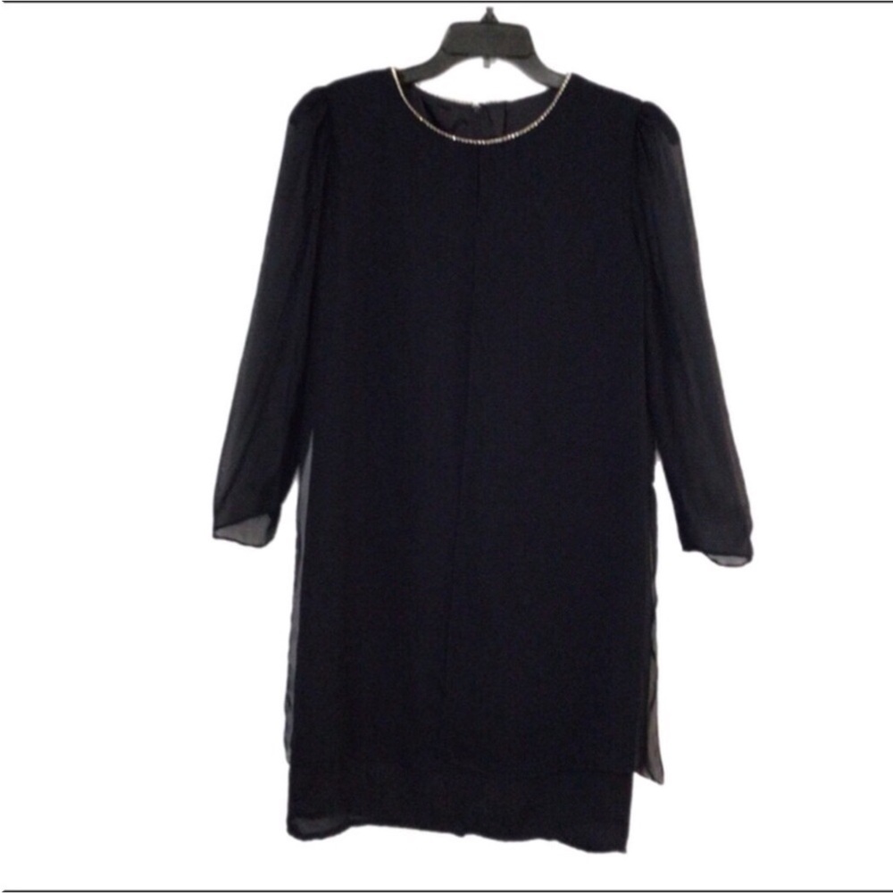 Patra Woman’s Navy Blue Midi Evening Dress with Sequins. Size 12.